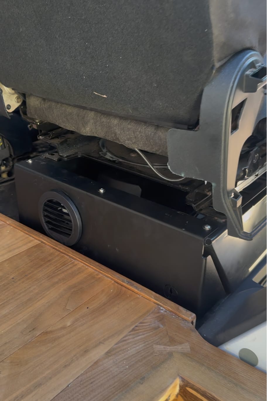 Climate Control system in a cargo trailer conversion